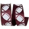 1 3/8 in Homecoming Football Ribbon: Burgundy/White (25 Yards)